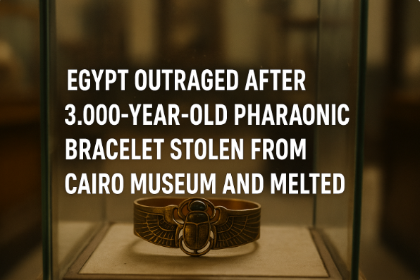 غضب في مصر بعد سرقة سوار فرعوني عمره 3000 عام من المتحف المصري في القاهرة وصهره